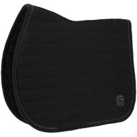 Tapis de selle Je t'aime Equithème Origine Noir