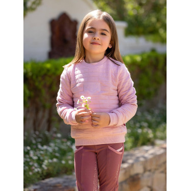 Mini LeMieux Cici Crew Trui Bloesem Roze Mini LeMieux Cici Crew Trui Bloesem Roze