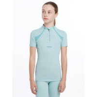 Sous-vêtement mesh Mia LeMieux Young Rider manches courtes Aqua