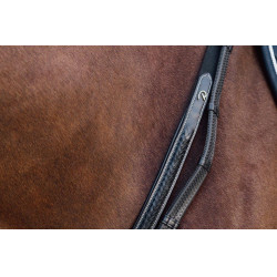 Collier de Chasse à Pont Tressé D Collection Dy'on Noir Collier de Chasse à Pont Tressé D Collection Dy'on Noir