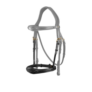 Muserolle Anatomique sans Sous Barbe D Collection Dy'on Noir