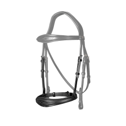 Anatomische Neusriem Zonder Kinriem New English Collection Dy'on Zwart Anatomische Neusriem Zonder Kinriem New English Collection Dy'on Zwart