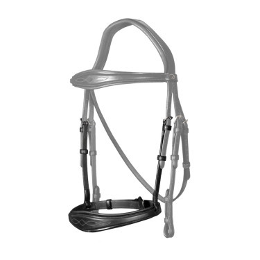 Anatomische Neusriem Zonder Kinriem New English Collection Dy'on Zwart