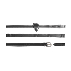 Rênes Soft 1/2 avec 8 arrêtoirs intégrés Working by Dy'on Noir