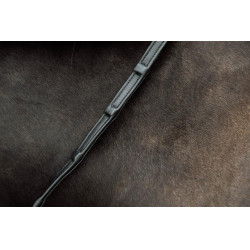 Rênes Soft 1/2 avec 8 arrêtoirs intégrés Working by Dy'on Noir