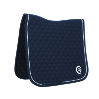 Tapis onion quilt 3D logo dressage Kentucky Marine Bleu marine