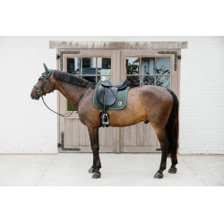 Tapis onion quilt 3D logo dressage Kentucky Vert sapin Tapis onion quilt 3D logo dressage Kentucky Vert sapin