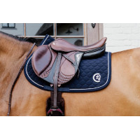 Tapis onion quilt 3D logo jumping beige Kentucky Marine Bleu marine