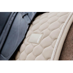 Tapis onion quilt rubber logoo dressage Kentucky Beige Tapis onion quilt rubber logoo dressage Kentucky Beige