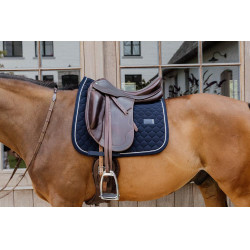 Tapijt ui quilt rubber logoo dressuur Kentucky Marine Marineblauw Tapijt ui quilt rubber logoo dressuur Kentucky Marine Marineblauw