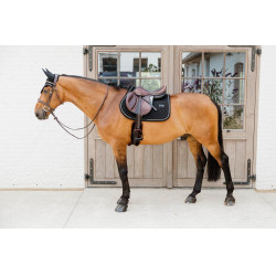 Tapis onion quilt rubber logoo jumping Kentucky Noir Tapis onion quilt rubber logoo jumping Kentucky Noir