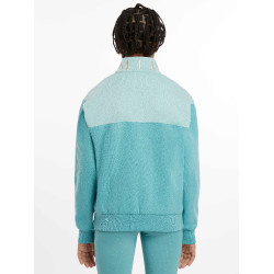 LeMieux trui met rits, Kate Young Rider kwart model Lagune Blauw