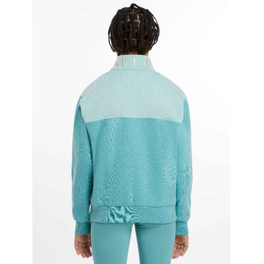 LeMieux trui met rits, Kate Young Rider kwart model Lagune Blauw