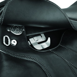 Veelzijdigheidszadel Bates SC+ Luxe leder Zwart
