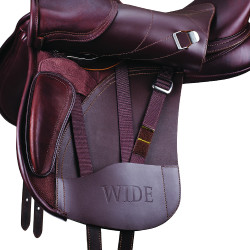 Selle mixte Bates Wide cuir Heritage Marron