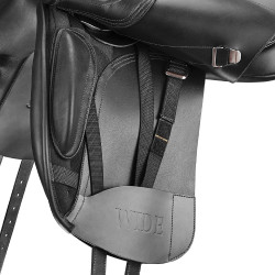 Selle dressage Bates Wide cuir Heritage Noir Selle dressage Bates Wide cuir Heritage Noir
