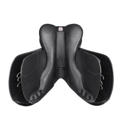 Selle Bates Caprilli Close Contact+ avec quartier avancé cuir Luxe Noir Selle Bates Caprilli Close Contact+ avec quartier avancé cuir Luxe Noir