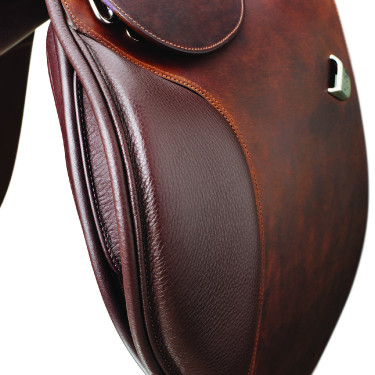 Selle Bates Caprilli Close Contact Classic met voorwaarts gesneden zweetblad Bruin