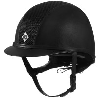 Casque Charles Owen AYR8 Plus Leather Look Noir Casque Charles Owen AYR8 Plus Leather Look Noir