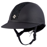 Charles Owen SP8 Leather Look helm Glanzende marine