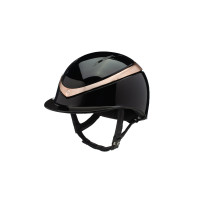 Casque Charles Owen Halo Noir / rose or brillant Casque Charles Owen Halo Noir / rose or brillant