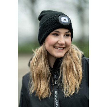 **Gebreide muts Honey HKM** Zwart