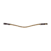 Frontale golf strass HFI Zwart / zilverkleurig
