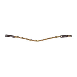 Frontale golf strass HFI Bruin / goud
