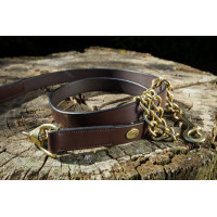 Presentatielonge leer HFI Bruin