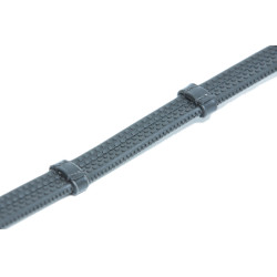 Rênes caoutchouc souple et cuir HFI Noir