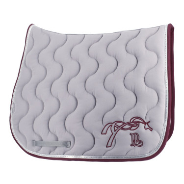 Zadeldek Pénélope Classique Lichtgrijs / inox / bordeaux