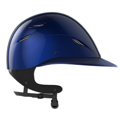 GPA 4S Speed Air TLS helm met kunstlederen vizier Glanzende marine Blauw GPA 4S Speed Air TLS helm met kunstlederen vizier Glanzende marine Blauw