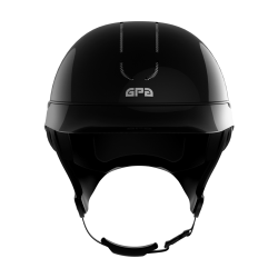 GPA Global Speed Air TLS Helm Zwart / glanzende kastanje