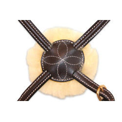 Bridon Fancy HFI Mexicaanse neusriem Bruin Bridon Fancy HFI Mexicaanse neusriem Bruin