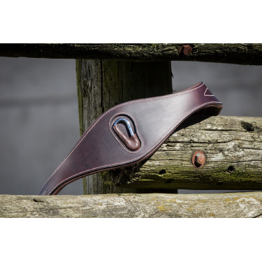 Sangle anatomique surpiquée HFI Master mousqueton Marron