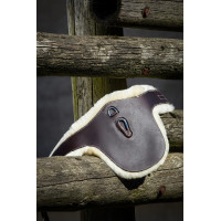 Sangle bavette HFI Master cuir / mouton Noir Sangle bavette HFI Master cuir / mouton Noir