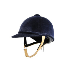 Casque Charles Owen Wellington Classic Flesh Marine paillète