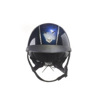 Casque Charles Owen Ayrbrush Reflection Marine brillant Bleu Casque Charles Owen Ayrbrush Reflection Marine brillant Bleu