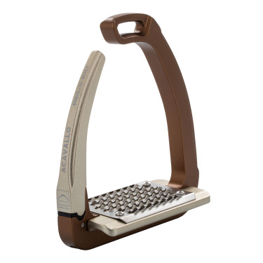 Étriers de sécurité Acavallo Rel-X 180 branche amovible Marron golden