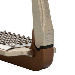 Étriers de sécurité Acavallo Rel-X 180 branche amovible Marron golden