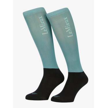 Chaussettes de concours LeMieux 2 paires Lagoon Bleu