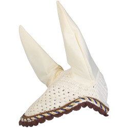 Bonnet anti-mouches Imperial Riding Italy de Luxe Champagne marron Beige Bonnet anti-mouches Imperial Riding Italy de Luxe Champagne marron Beige