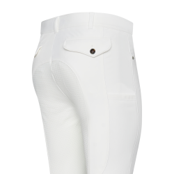 Pantalon d'équitation Euro-Star Camillo FullGrip homme Blanc