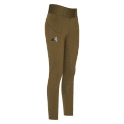 Legging d'équitation Easy Rider Don FullGrip Olive Vert