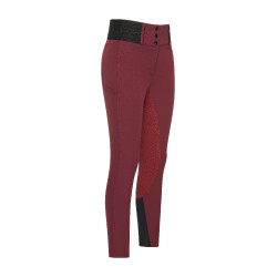 Legging d'équitation Euro-Star Athletic leanline FullGrip Pomegranate Rouge