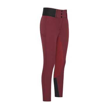 Legging d'équitation Euro-Star Athletic leanline FullGrip Pomegranate Rouge