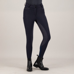 Pantalon d'équitation Euro-Star Arielle Snow FullGrip Night Bleu