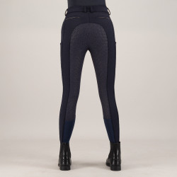 Pantalon d'équitation Euro-Star Arielle Snow FullGrip Night Bleu
