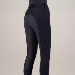 Pantalon d'équitation Euro-Star Arielle Snow FullGrip Night Bleu