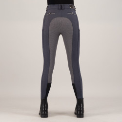 Pantalon d'équitation Euro-Star Arielle Snow FullGrip Magnet grey Gris